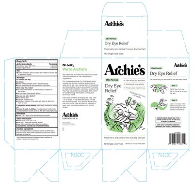 Archies Dry Eye Relief 60ct.jpg Archie's Dry Eye Relief 60ct - Archies Dry Eye Relief 60ct